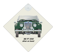 MG TF 1250 1953-54 Car Window Hanging Sign